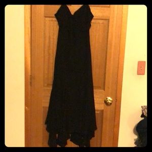 Black handkerchief bottom dress